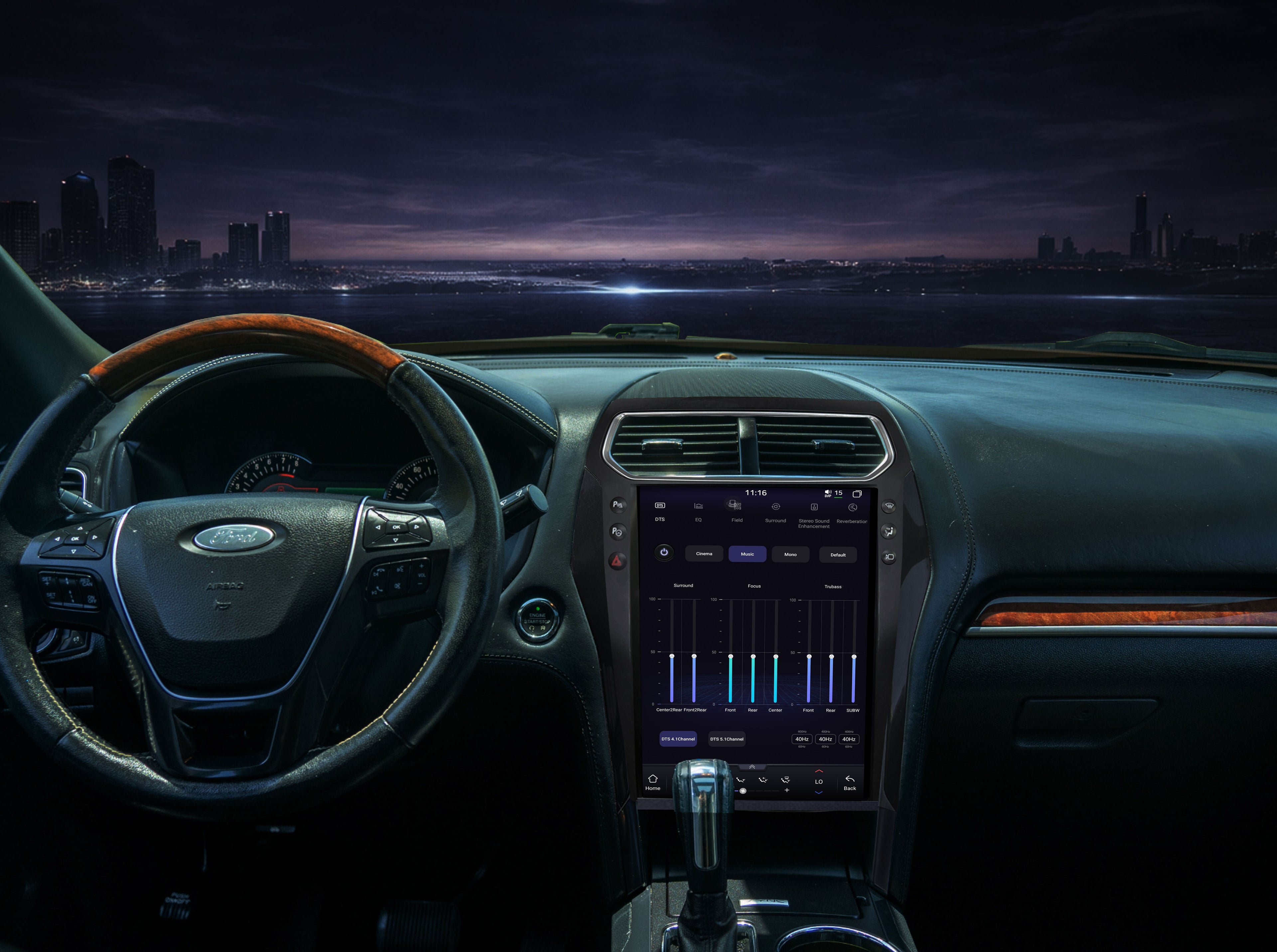 V7 Pro Dual Factory-Style Vertical Screen for Ford Explorer 2011-2019 | 128GB High-Performance System